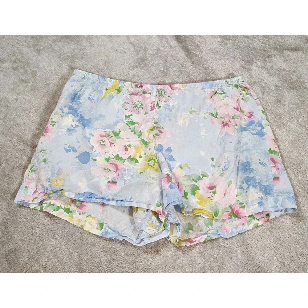 Lauren Ralph Lauren Floral Pajama Set Romantic Sleepwear XL L Cottagecore Soft - Picture 9 of 13